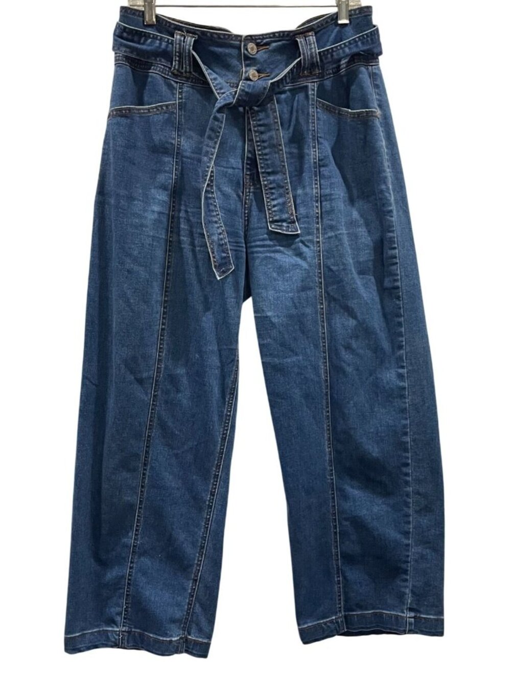 I&M Ariana Gaucho Jeans L Premium Washed High Rise Barrel Streetwear Festival